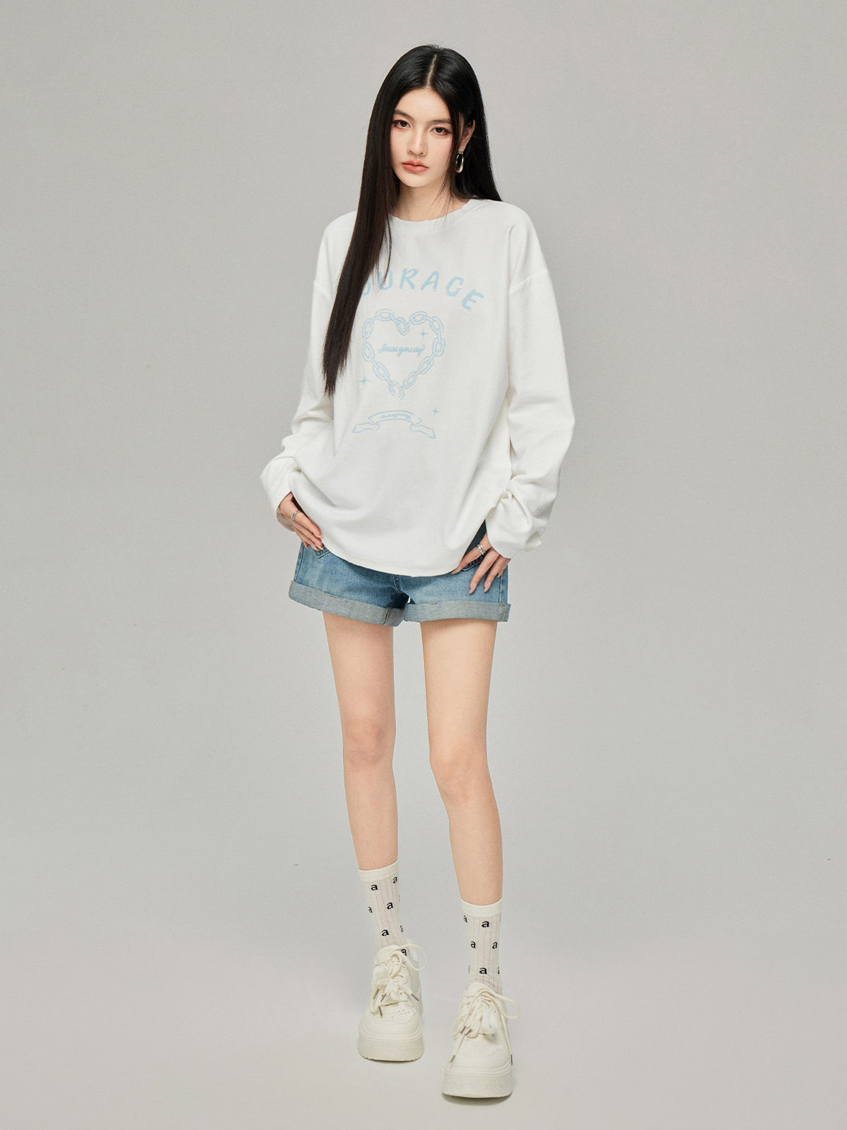 Chain Letter Long Sleeve T-shirt