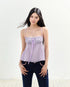 AGAM STUDIO Beaded Bow Cami Blouse – Purple
