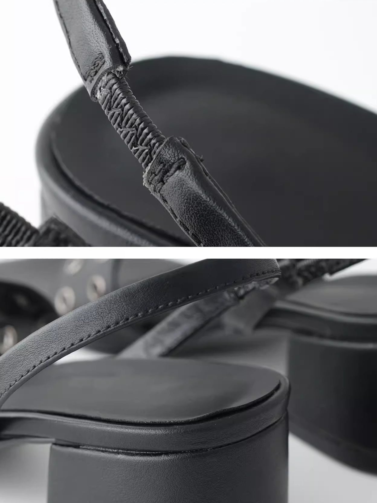 One-Line Square-Toe PU Sandals