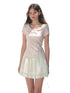 Lace Bow Retro T-shirt - CHINASQUAD