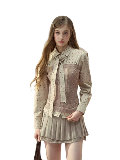 Polka Dot Preppy Shirt