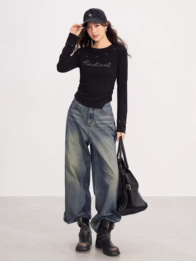 Asymmetrical Patchwork Knit Base Layer