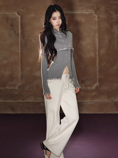 Detachable Cape Wool Knit Sweater