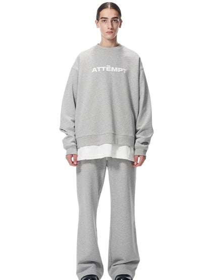 Essential Logo Sweatshirt &amp; Hoodie &amp; Sweatpants Set