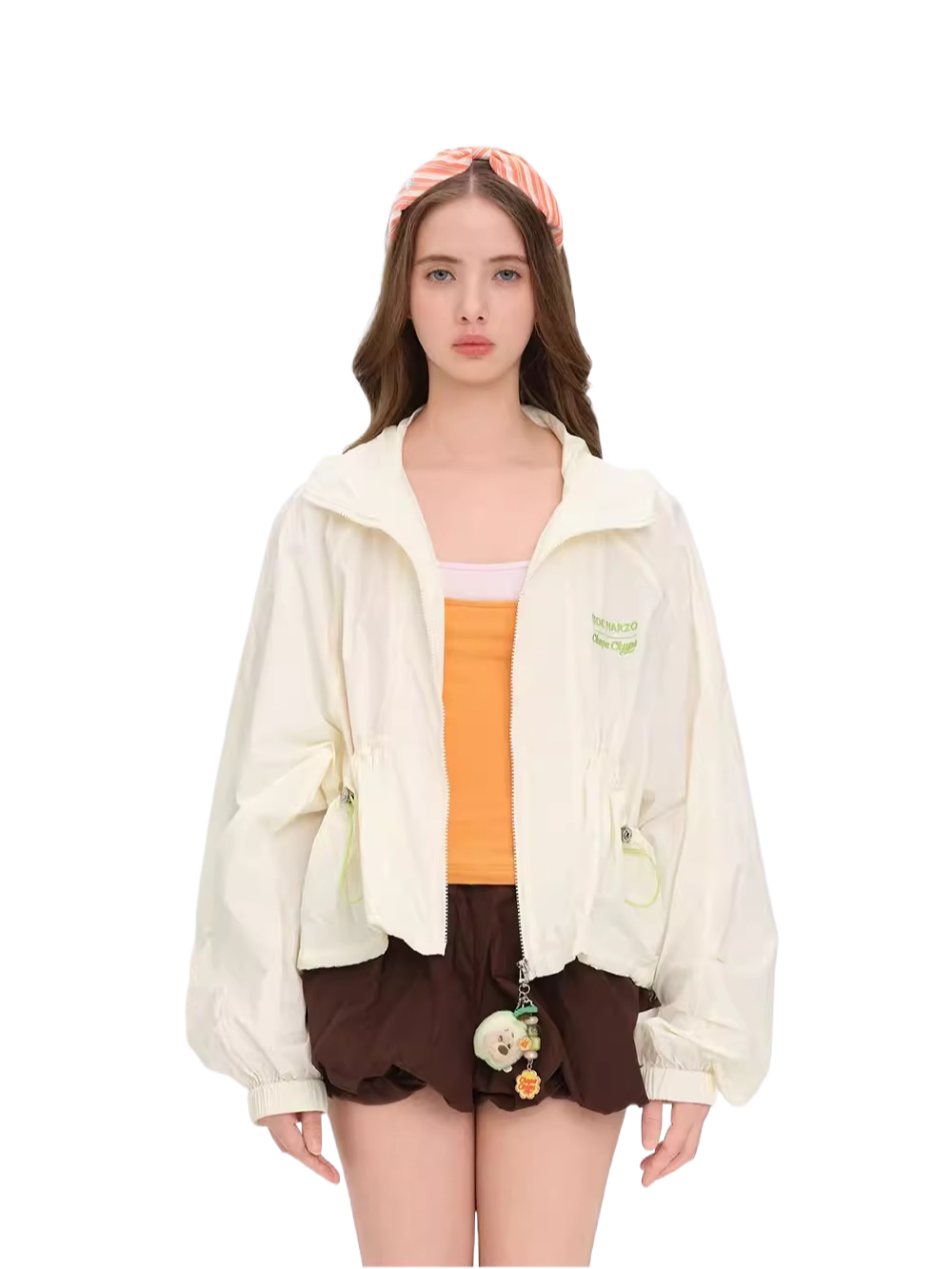 Cropped Raglan Sleeve Lightweight Jacket