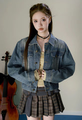 Vintage Blue Denim Jacket - CHINASQUAD