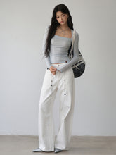 One-Shoulder Strapless Long-Sleeve Blouse - CHINASQUAD