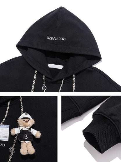 Sheriff Chain Detail Layered Hoodie