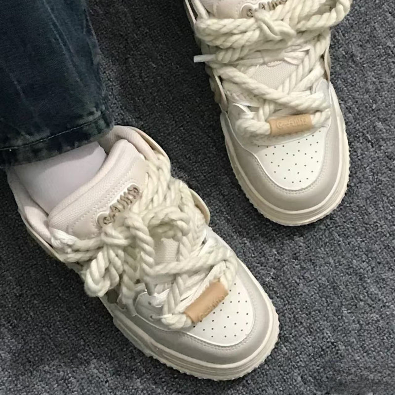 Off-white Chunky Casual Sneakers