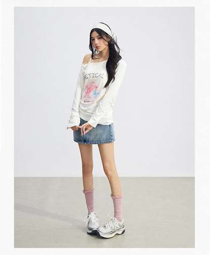 Soft Drape Floral Sun Protection Long Sleeve Top