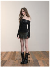 Double-Chain Asymmetric Long-Sleeve T-Shirt - CHINASQUAD