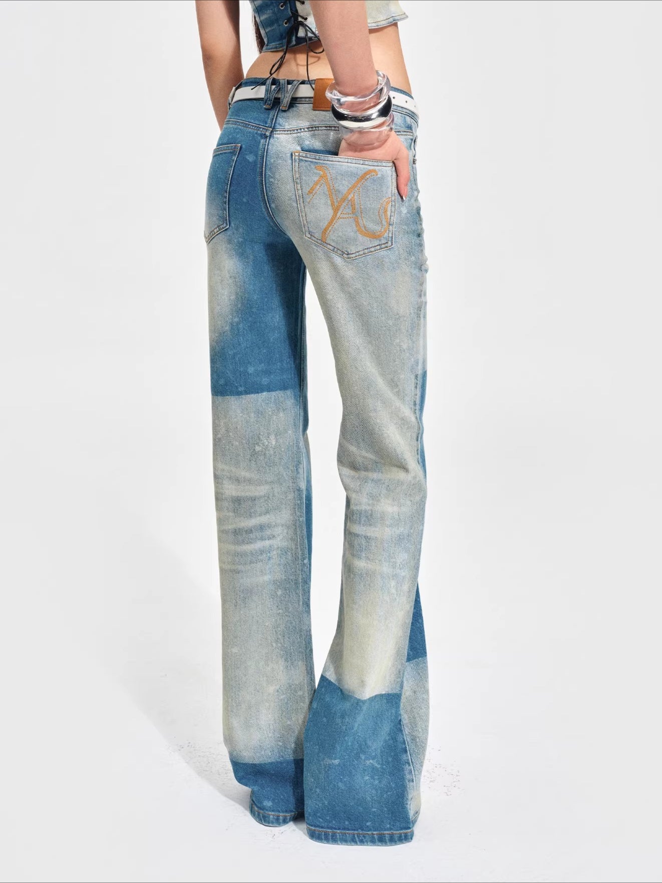 Straight-Leg Lyocell Denim Jeans
