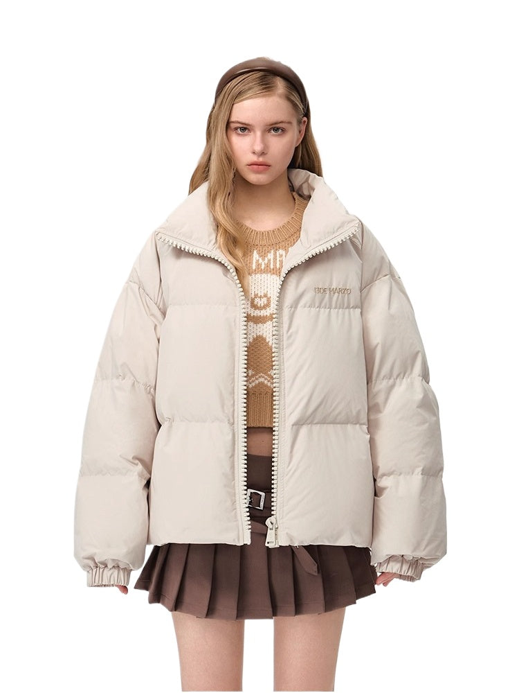 Plush Doll Puffer Down Jacket