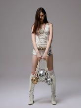 Hot-Stamped Gold & Silver Letter Printed Vest - CHINASQUAD
