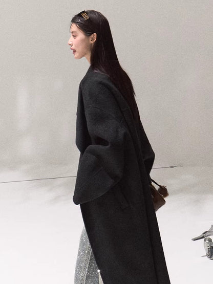Tailored Pure Wool Long Coat