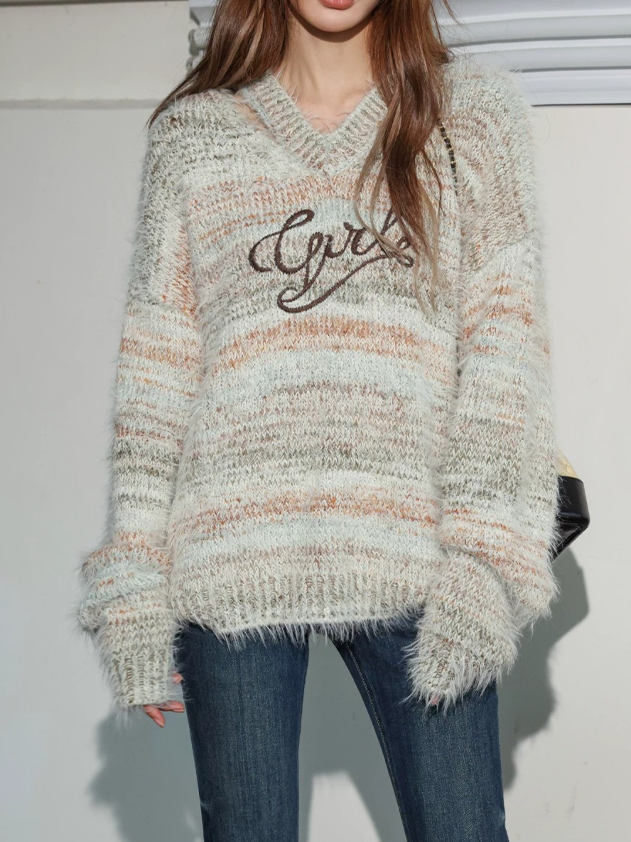 Gradient V-Neck Sweater
