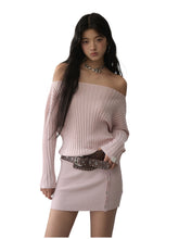 Thin One-shoulder Oblique-shoulder Button Dress - CHINASQUAD