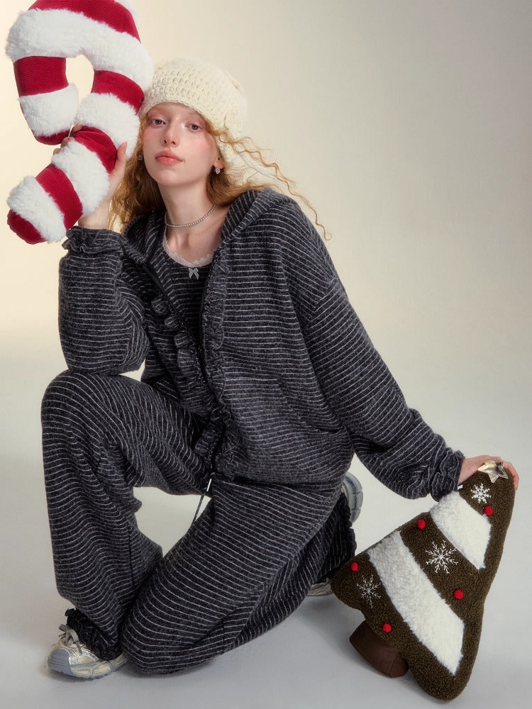 Soft Striped Hoodie / Casual Pants / Long Sleeve T-shirt - CHINASQUAD