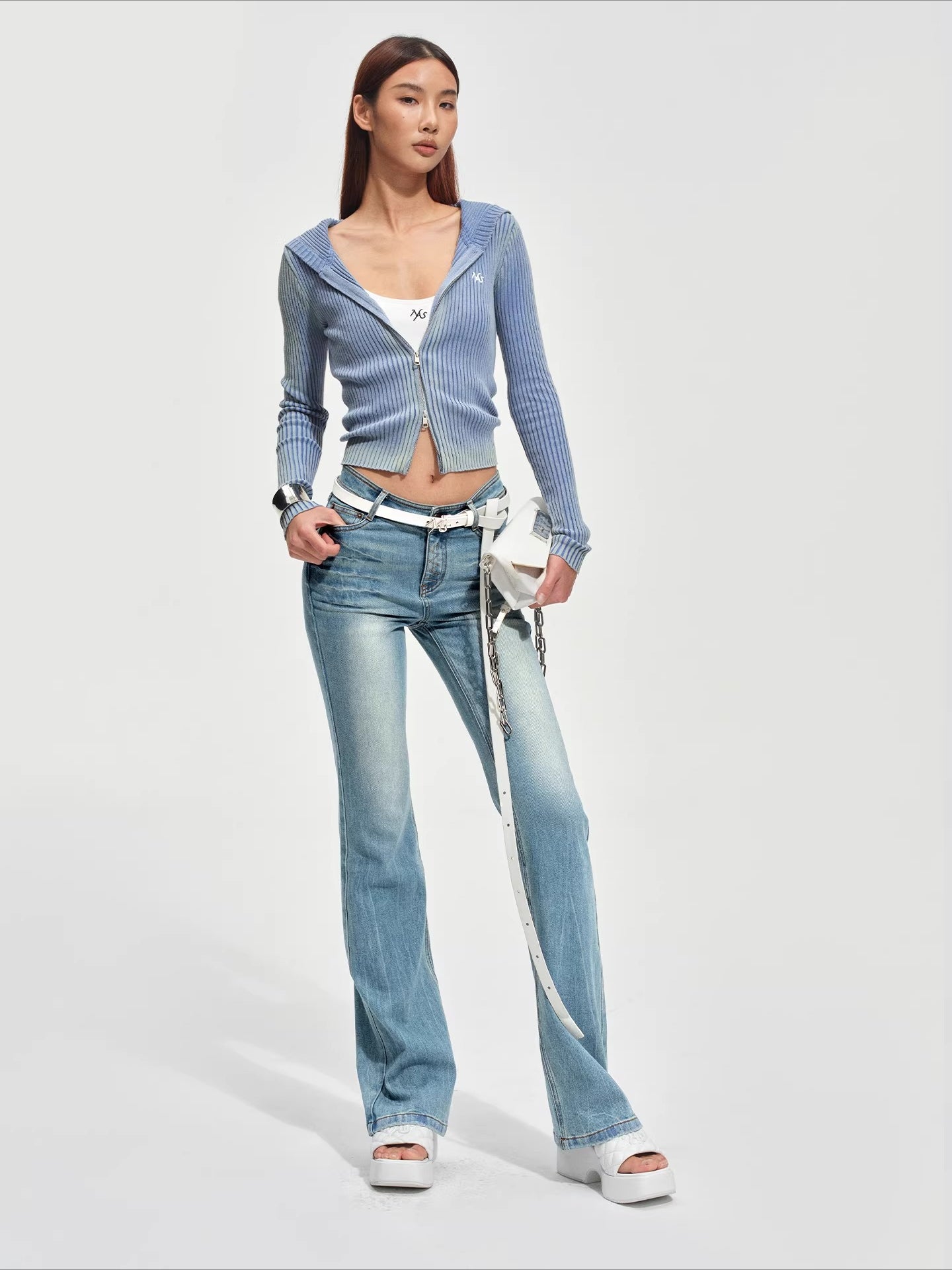 Slim-Fit Cotton Hooded Knit Cardigan