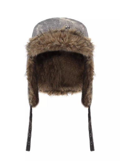 Convertible Earflap Trapper Hat