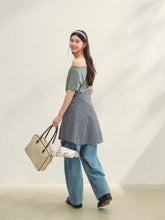 Asymmetric Shoulder Bow Puppy Printed T-Shirt - CHINASQUAD