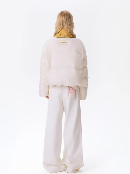 Tailor Bear Unisex Wide-Leg Denim Trousers