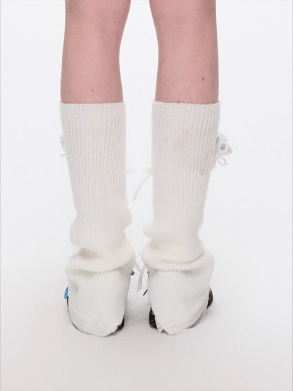 Sweet Lace Teddy Bear Slouchy Leg Warmers