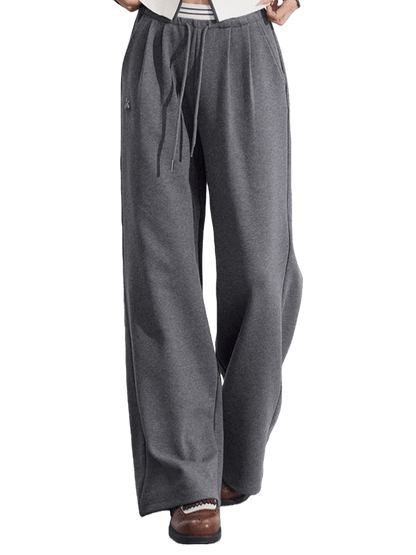 Layered-Effect Panelled Wide-Leg Pants