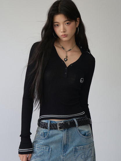 Contrast-colored Stripe Heart-wing T-shirt &amp; Shorts Set - CHINASQUAD