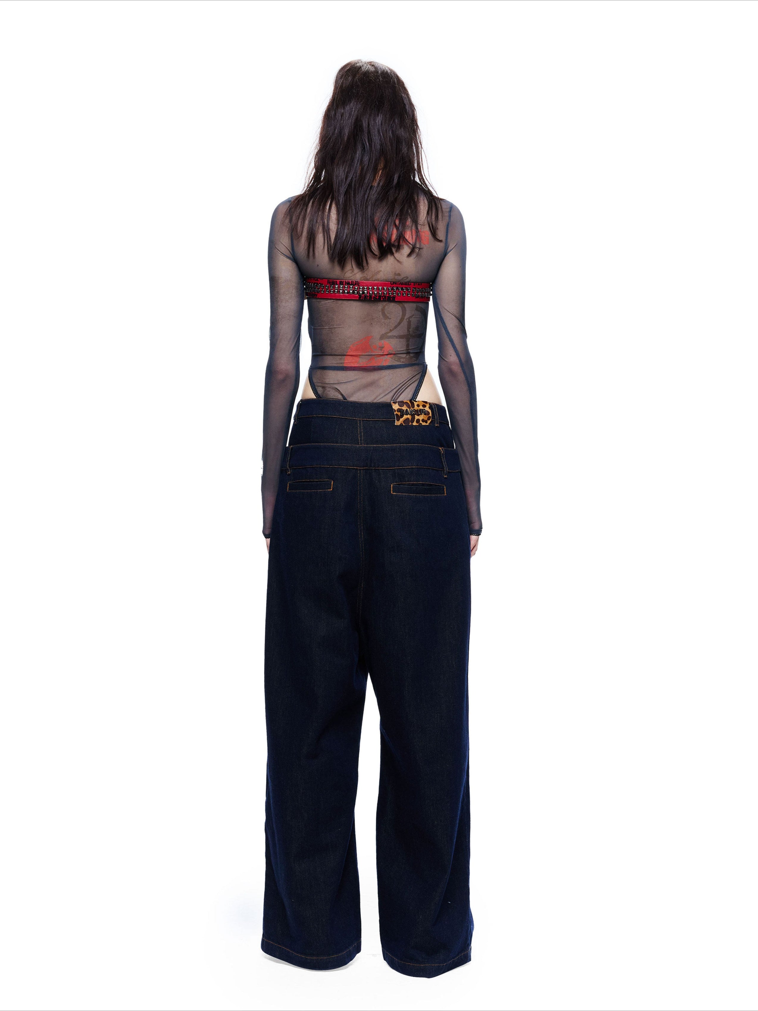Lace-Trim Printed Base Layer