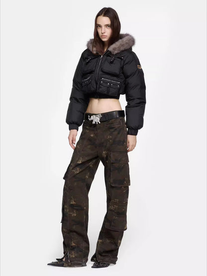 Structured Pocket Down Jacket