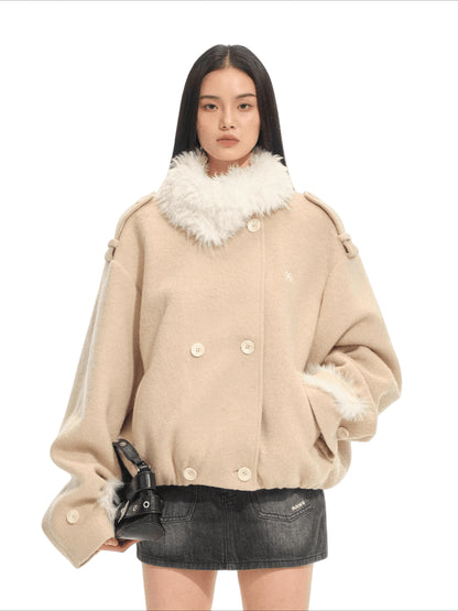 Polar Sculpted Wool-Blend Jacket