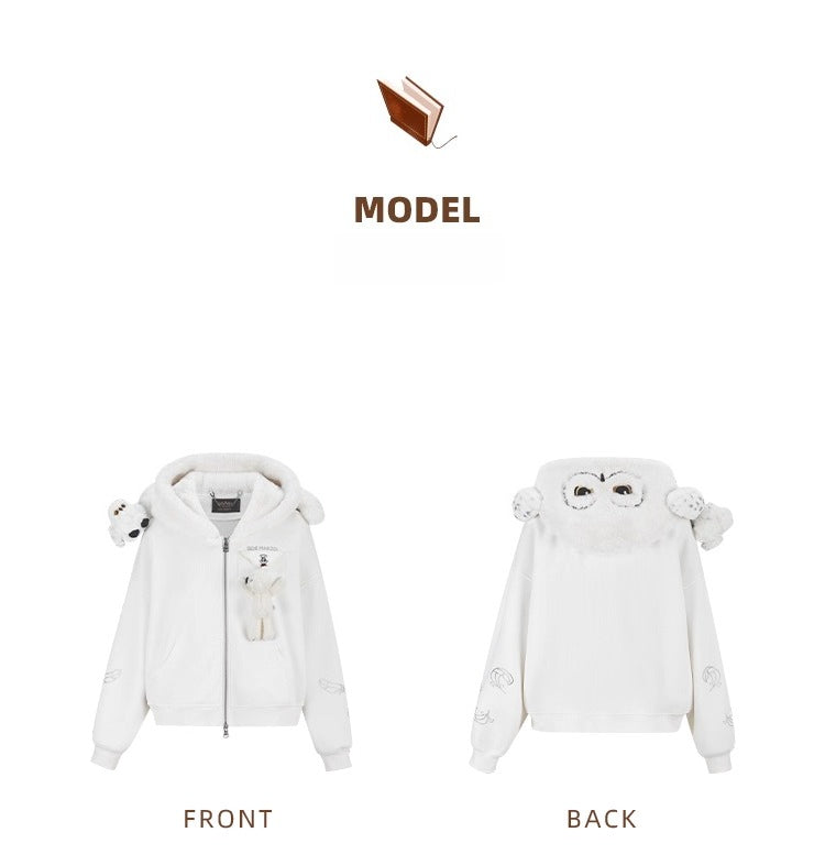 Harry Potter × 13DE MARZO “Hedwig” Hoodie Jacket