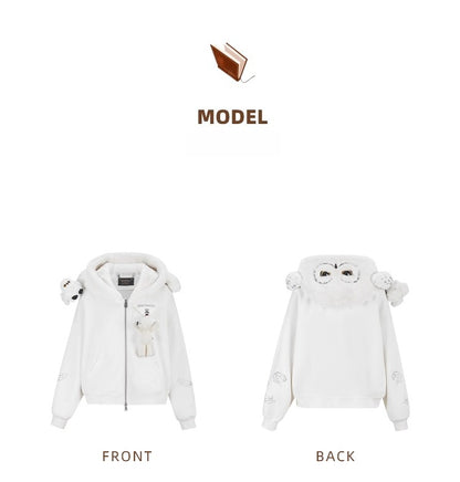 Harry Potter × 13DE MARZO “Hedwig” Hoodie Jacket