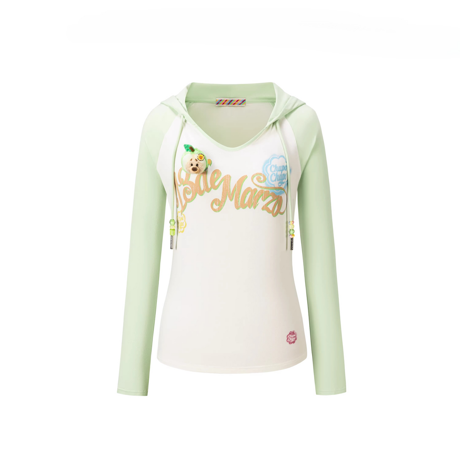 Raglan Sleeve Hooded Long Sleeve Tee