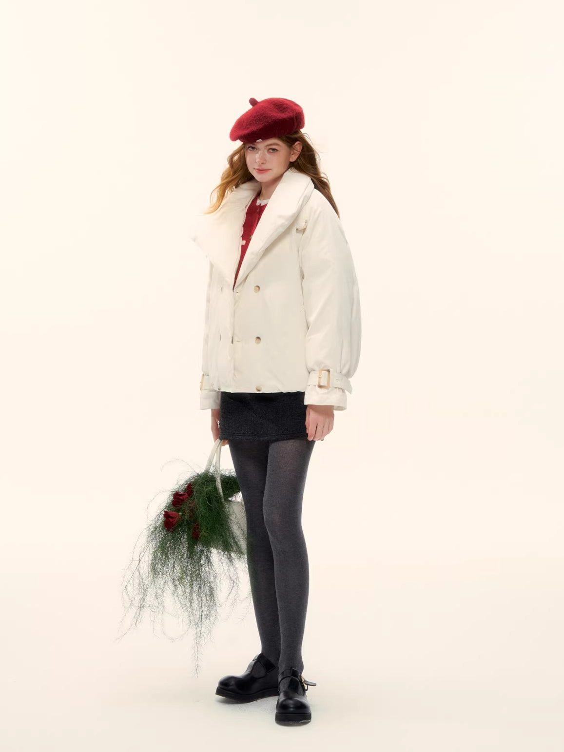 Duck Down Oversized Short Down Jacket