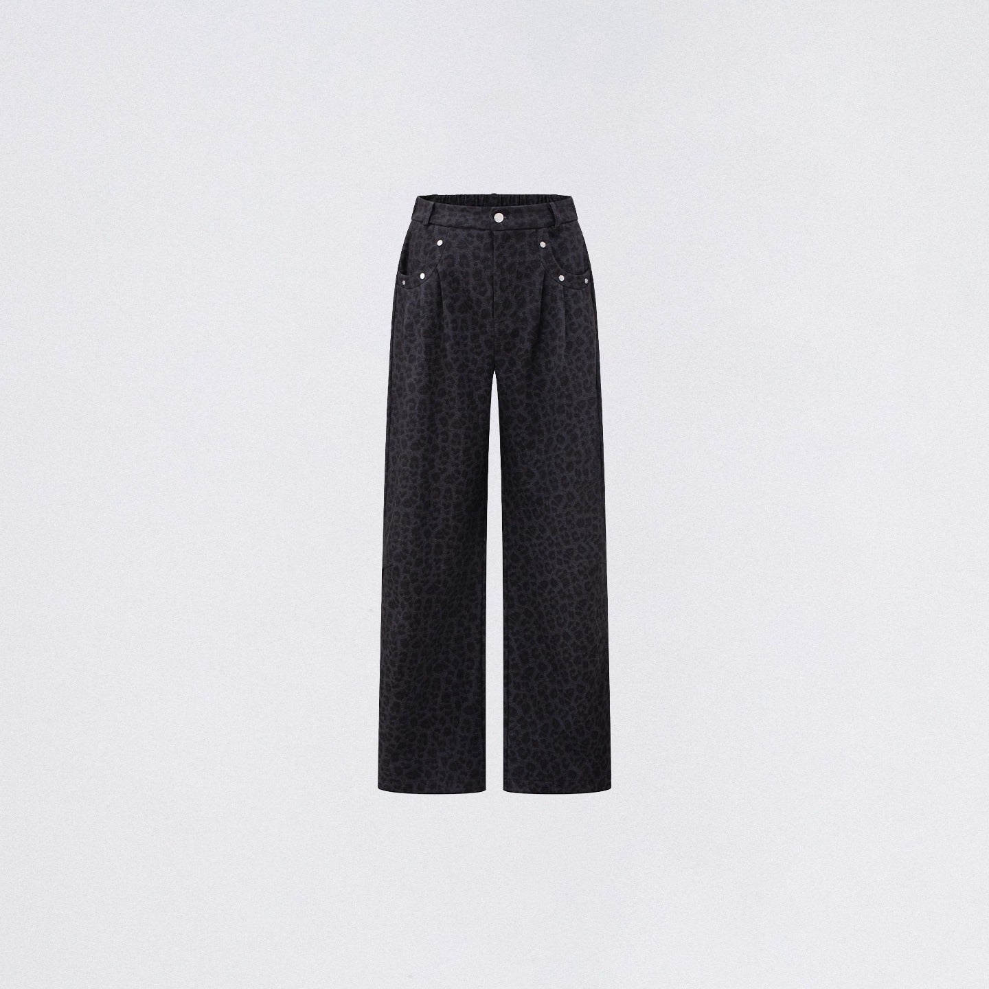 Wool-Blend Wide-Leg Trousers