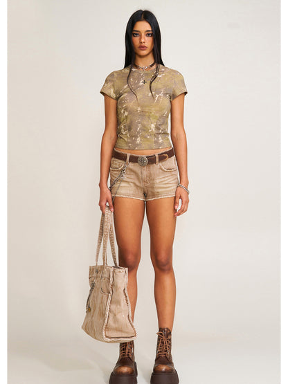 Vintage Hurricane Fade Body Tee Hurricane Camouflage