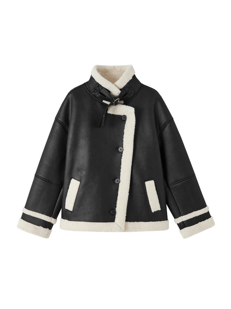 Shearling Moto Jacket