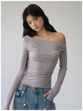 Double-Chain Asymmetric Long-Sleeve T-Shirt - CHINASQUAD