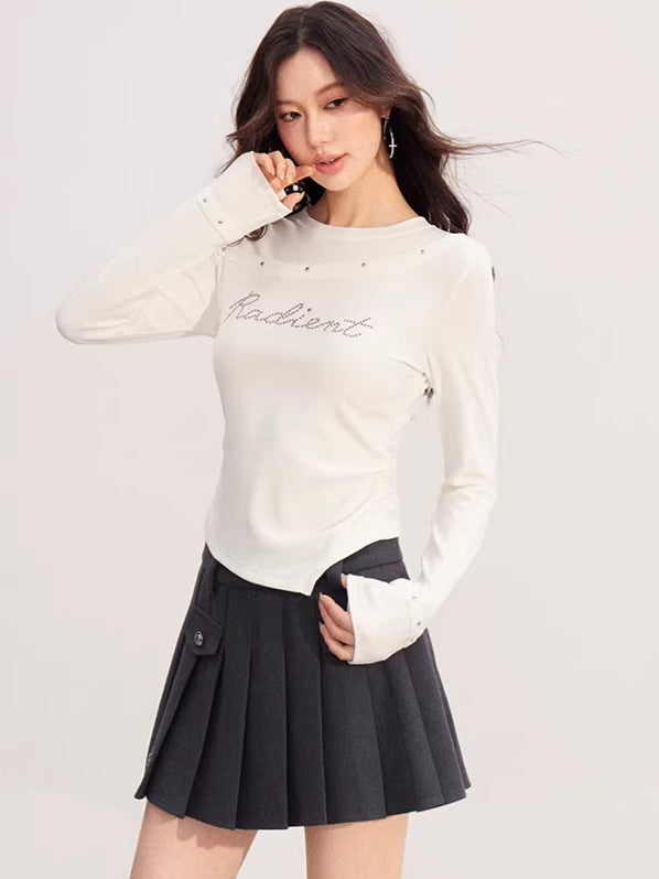 Asymmetrical Patchwork Knit Base Layer