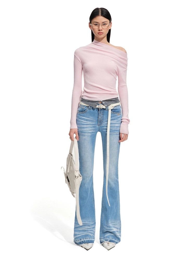Neva Wool-Blend Knit Crewneck
