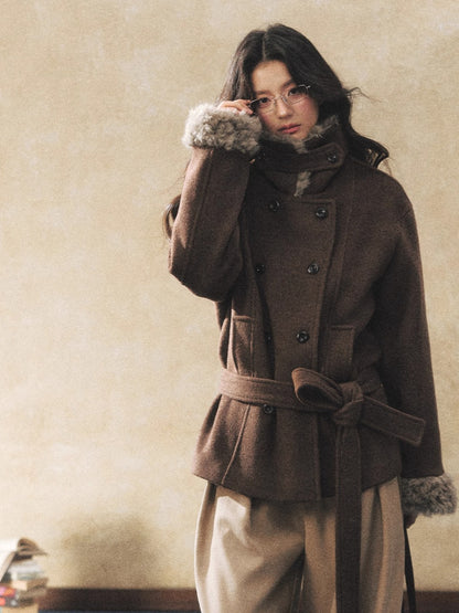 Double-Breasted Wool-Blend Jacket