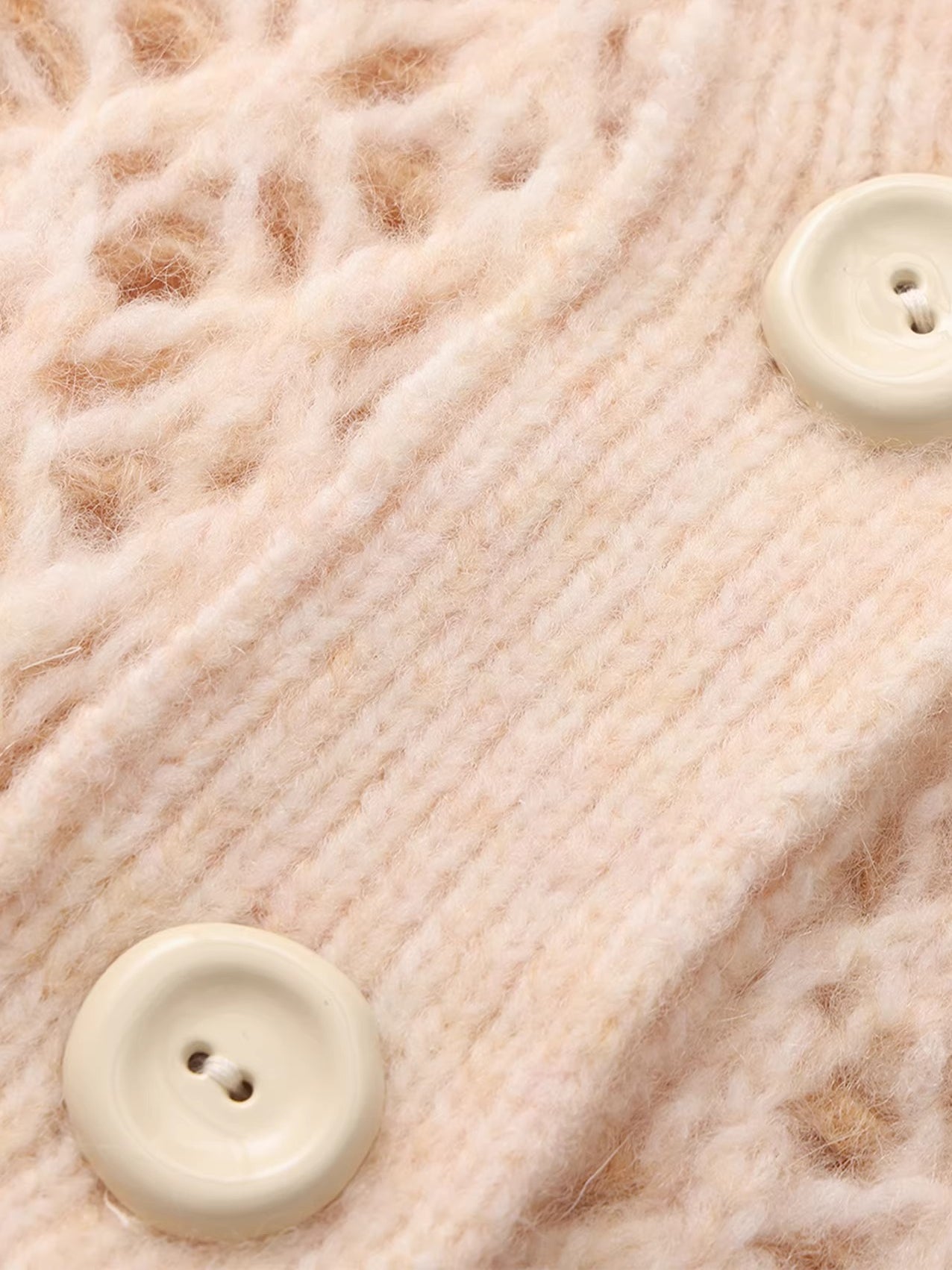 V-Neck Oversized Mohair-Blend Cardigan