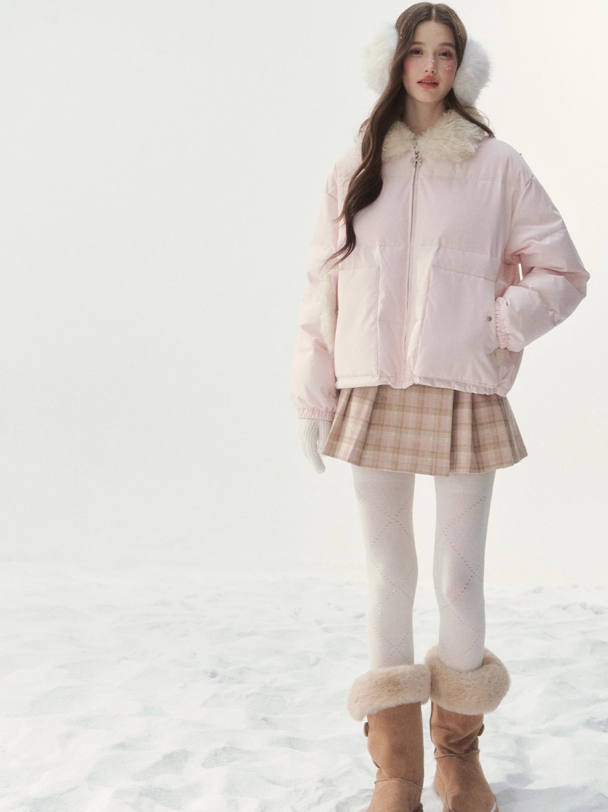 Original Pink Reversible Down Jacket