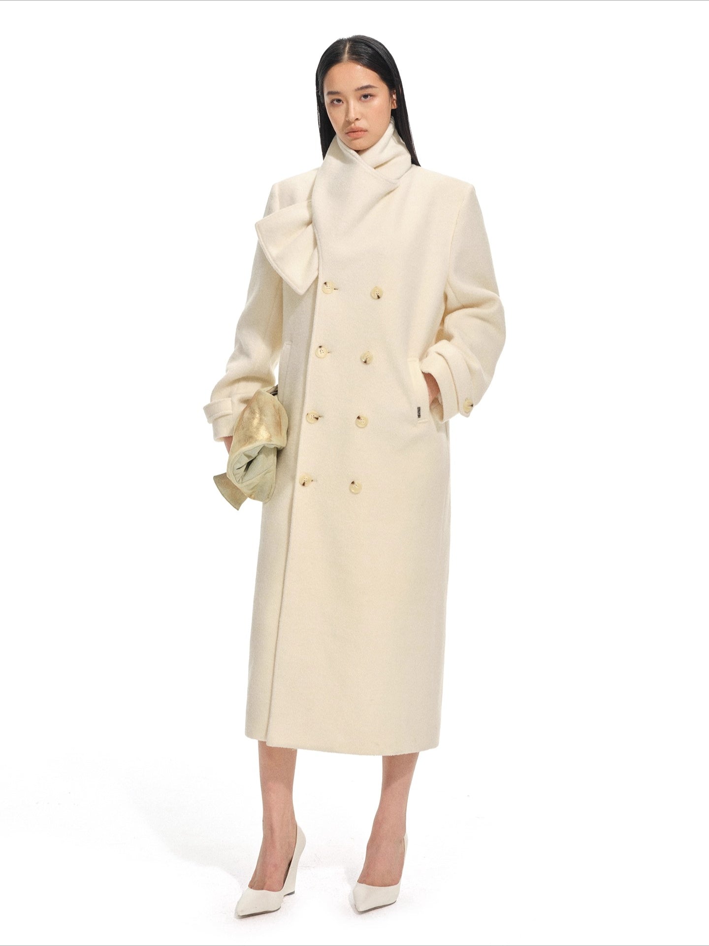 Vellia Shawl Wool-Alpaca Coat