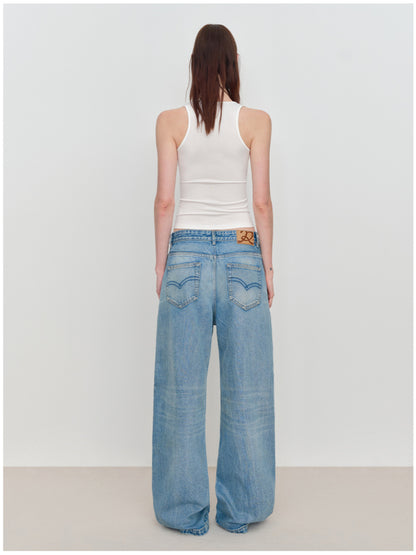 Fake Two-Piece U-Neck Camisole Tank Top