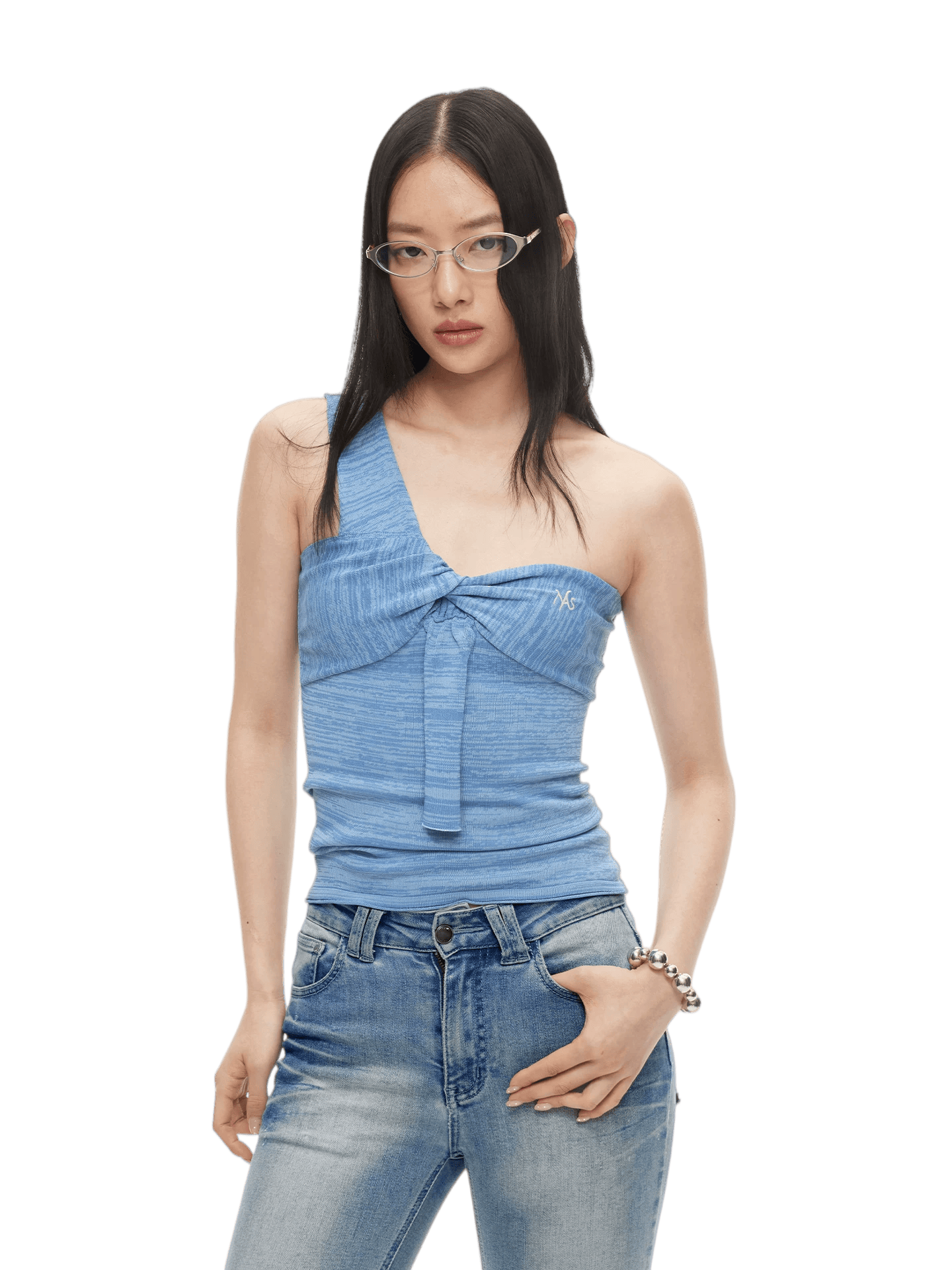 Twisted Draped Bandeau Bustier