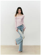 Shimmer Asymmetric Shoulder Irregular T-shirt - CHINASQUAD
