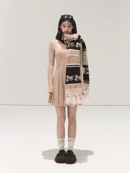 Handcrafted Fair Isle Wool Scarf